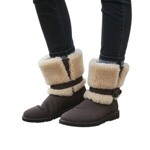 UGG faux fur ankle boots